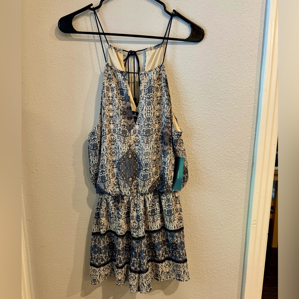 Lulus Tie Back Patterned Romper
